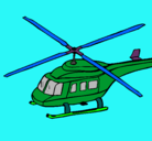 Dibujo Helicóptero  pintado por silverio.