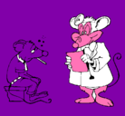Dibujo Doctor y paciente ratón pintado por tytylinda