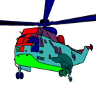 Dibujo Helicóptero al rescate pintado por *************************