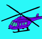 Dibujo Helicóptero  pintado por memo