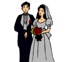 Dibujo Marido y mujer III pintado por diana