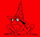 Dibujo Mago convertido en rana pintado por daiara