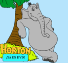 Dibujo Horton pintado por samy