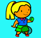 Dibujo Chica tenista pintado por parapapa