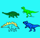 Dibujo Dinosaurios de tierra pintado por pepe