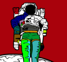 Dibujo Astronauta pintado por AgusConca
