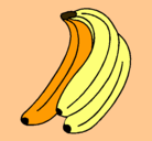 Dibujo Plátanos pintado por morena