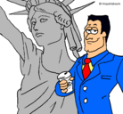 Dibujo Estados Unidos de América pintado por aurisvel