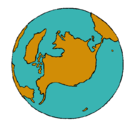 Dibujo Planeta Tierra pintado por mmmm