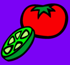 Dibujo Tomate pintado por Bett