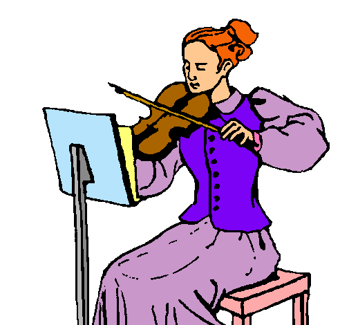 Dama violinista