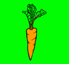 Dibujo zanahoria pintado por alondra