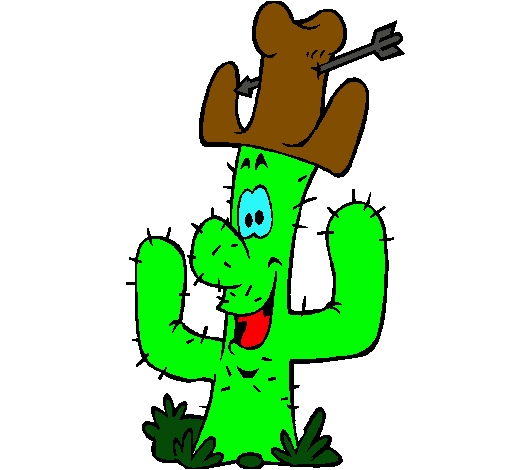 Cactus con sombrero