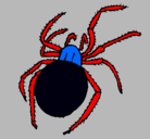 Dibujo Araña venenosa pintado por gaeltorres