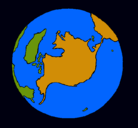 Dibujo Planeta Tierra pintado por adrian