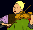 Dibujo Violinista pintado por elizabeth