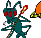 Dibujo Hormiga alienigena pintado por alvaro