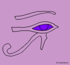 Dibujo Ojo Horus pintado por mafe