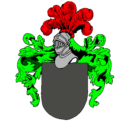 Escudo de armas y casco