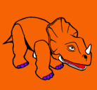 Dibujo Triceratops II pintado por abraham