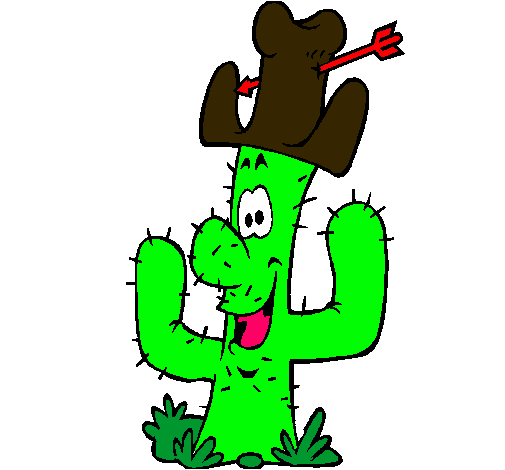 Cactus con sombrero