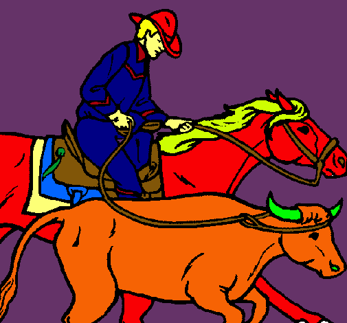 Vaquero y vaca