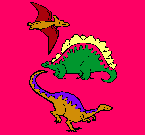 Tres clases de dinosaurios