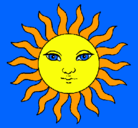 Dibujo Sol pintado por Sun