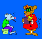 Dibujo Doctor y paciente ratón pintado por thomasg