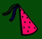 Dibujo Sombrero de cumpleaños pintado por karla