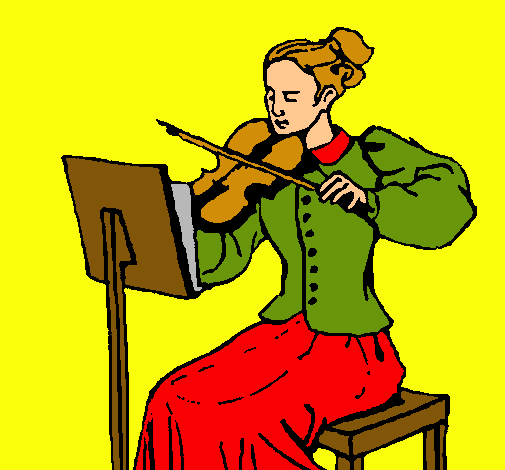 Dama violinista