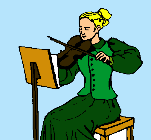 Dama violinista