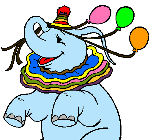 Elefante con 3 globos