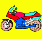 Dibujo Motocicleta pintado por Adil