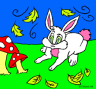 Dibujo Conejo pintado por lucero