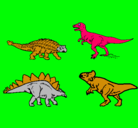 Dibujo Dinosaurios de tierra pintado por william