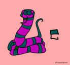 Dibujo Serpiente pintado por MIA