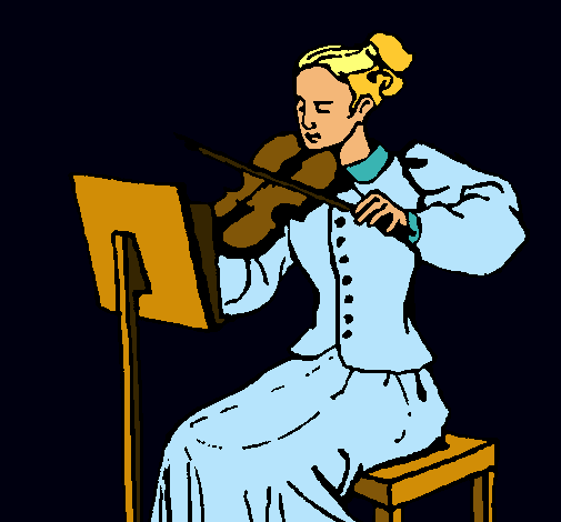 Dama violinista