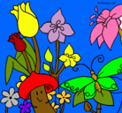 Dibujo Fauna y flora pintado por nikicolor