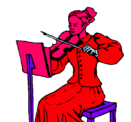 Dama violinista