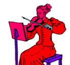 Dibujo Dama violinista pintado por SOFIABAEZA