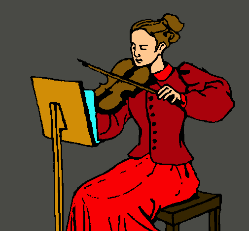 Dama violinista