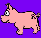 Dibujo Cerdo pintado por zeth