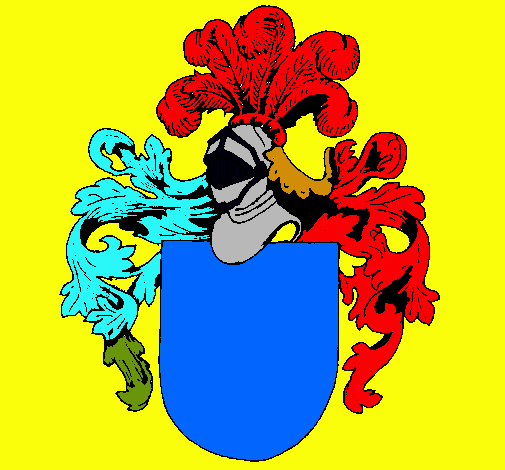 Escudo de armas y casco