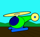 Dibujo Helicóptero pequeño pintado por Carlos