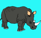 Dibujo Rinoceronte pintado por jesus