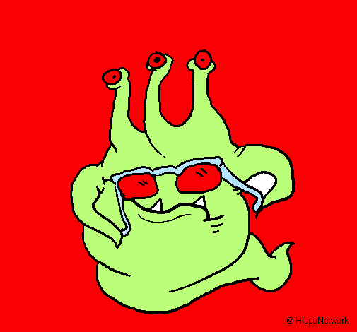 Extraterrestre con gafas