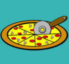 Dibujo Pizza pintado por joat