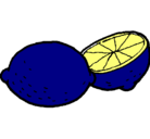 Dibujo limón pintado por mayra