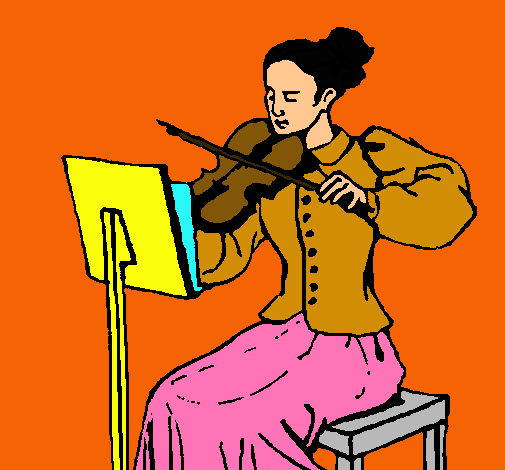 Dama violinista